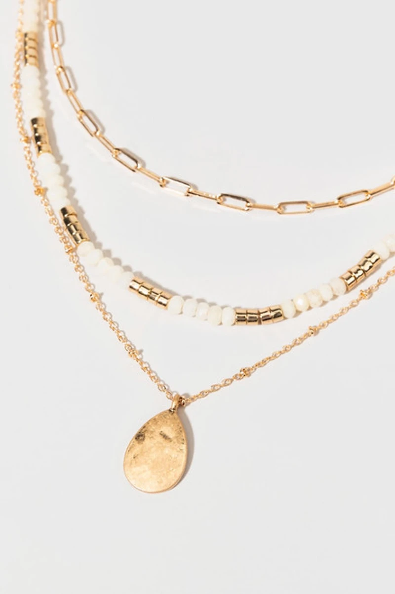 Alyson Layered Gold Pendant Necklace