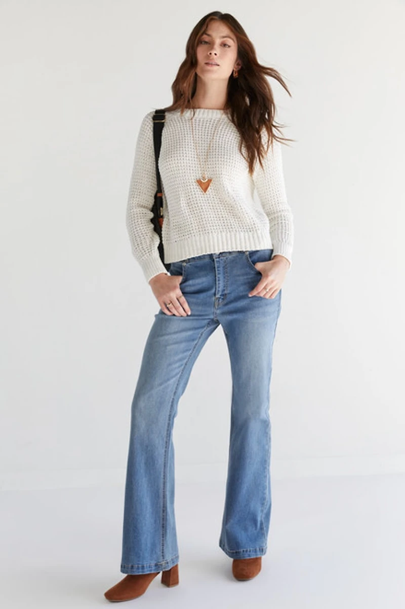 Alexis Chenille Waffle Pullover
