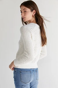 Alexis Chenille Waffle Pullover