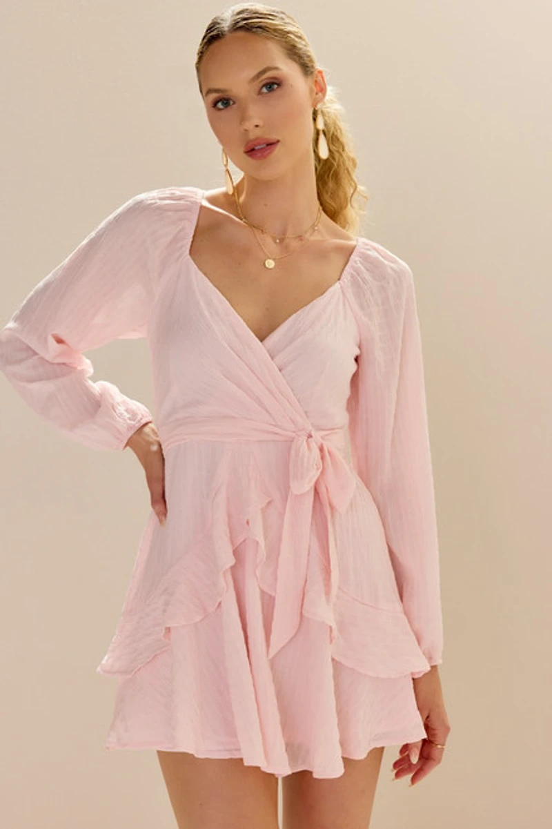 Wynonna Textured Ruffle Mini Dress