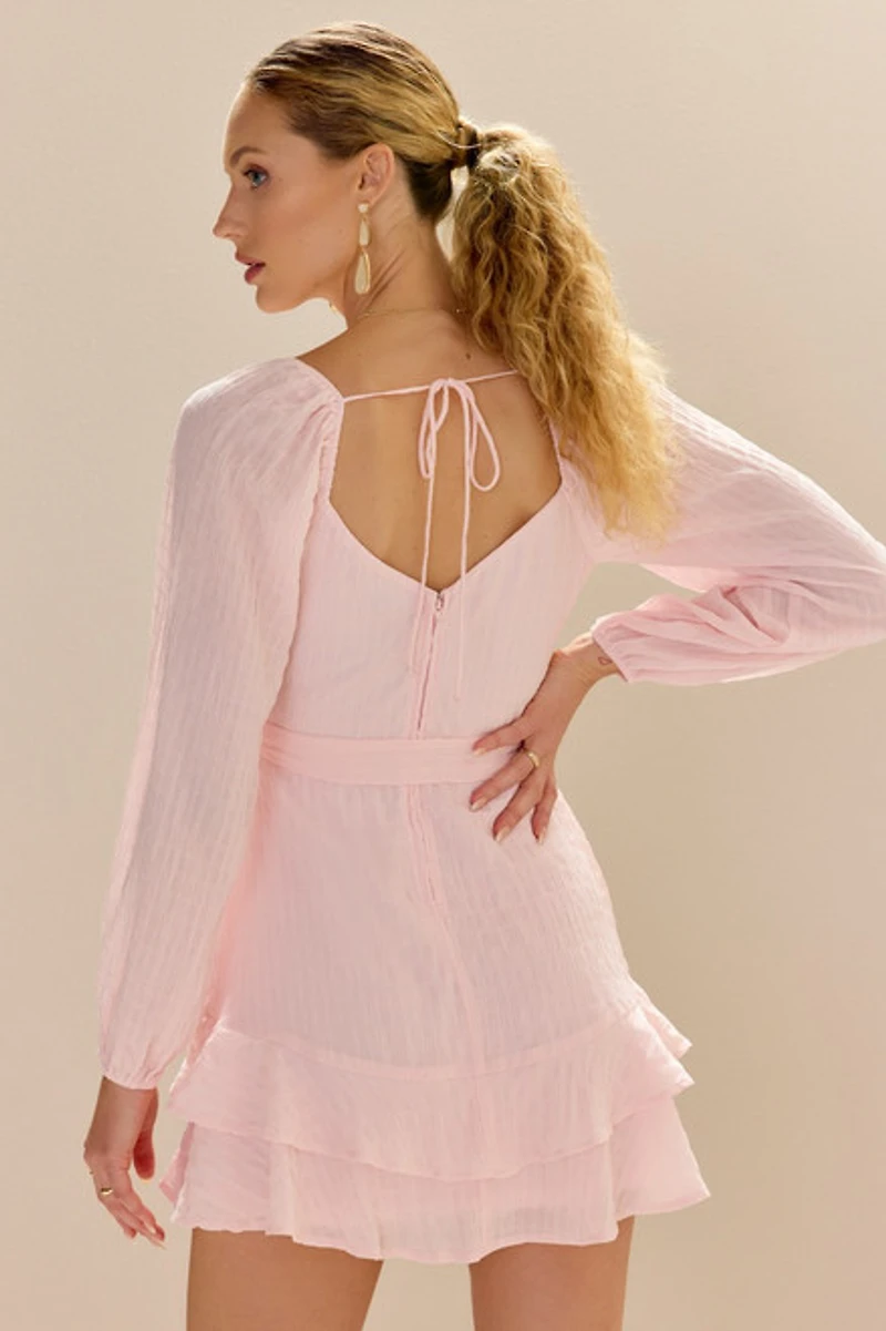 Wynonna Textured Ruffle Mini Dress