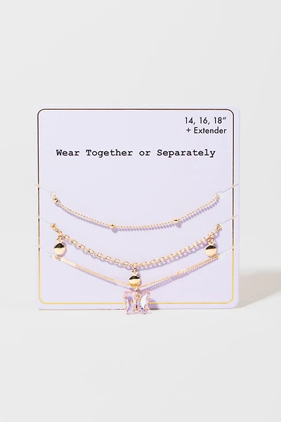 Butterfly Necklace Set