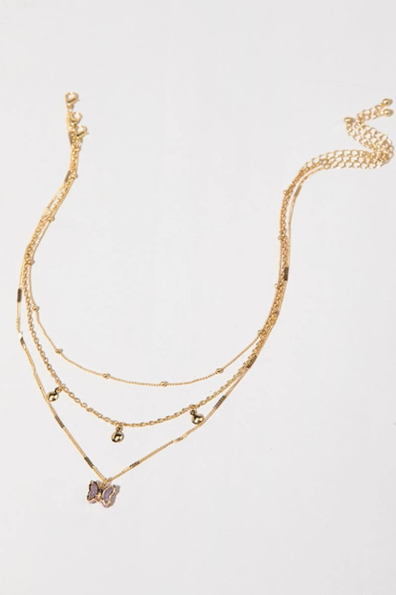 Butterfly Necklace Set