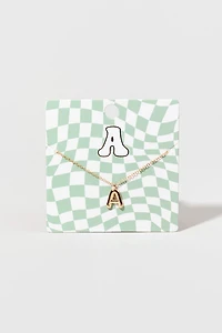 Bubble Initial Necklace