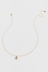 Bubble Initial Necklace