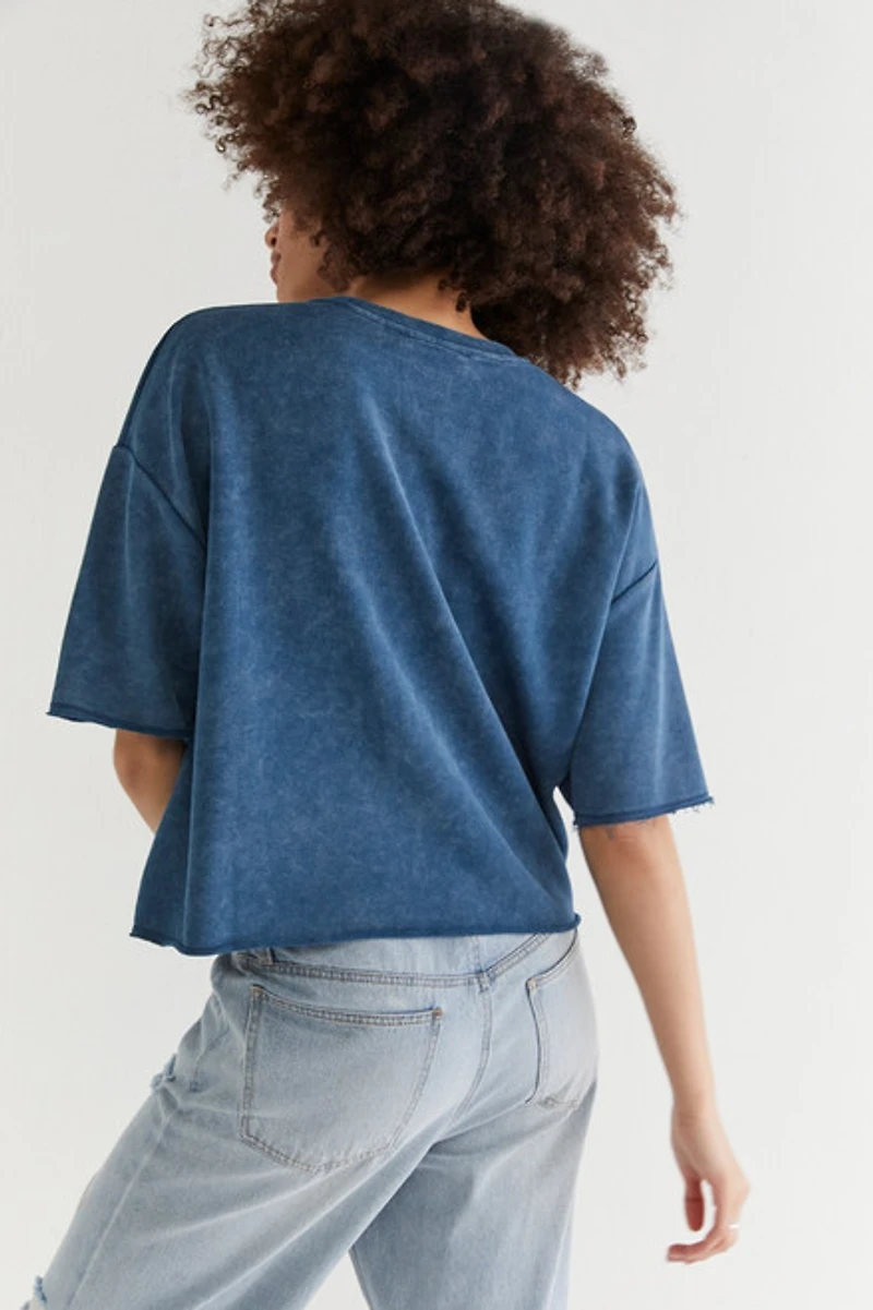 Sunset Washed Short Sleeve Sweatshirt