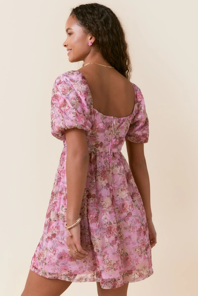 Sandi Floral Baby Doll Mini Dress