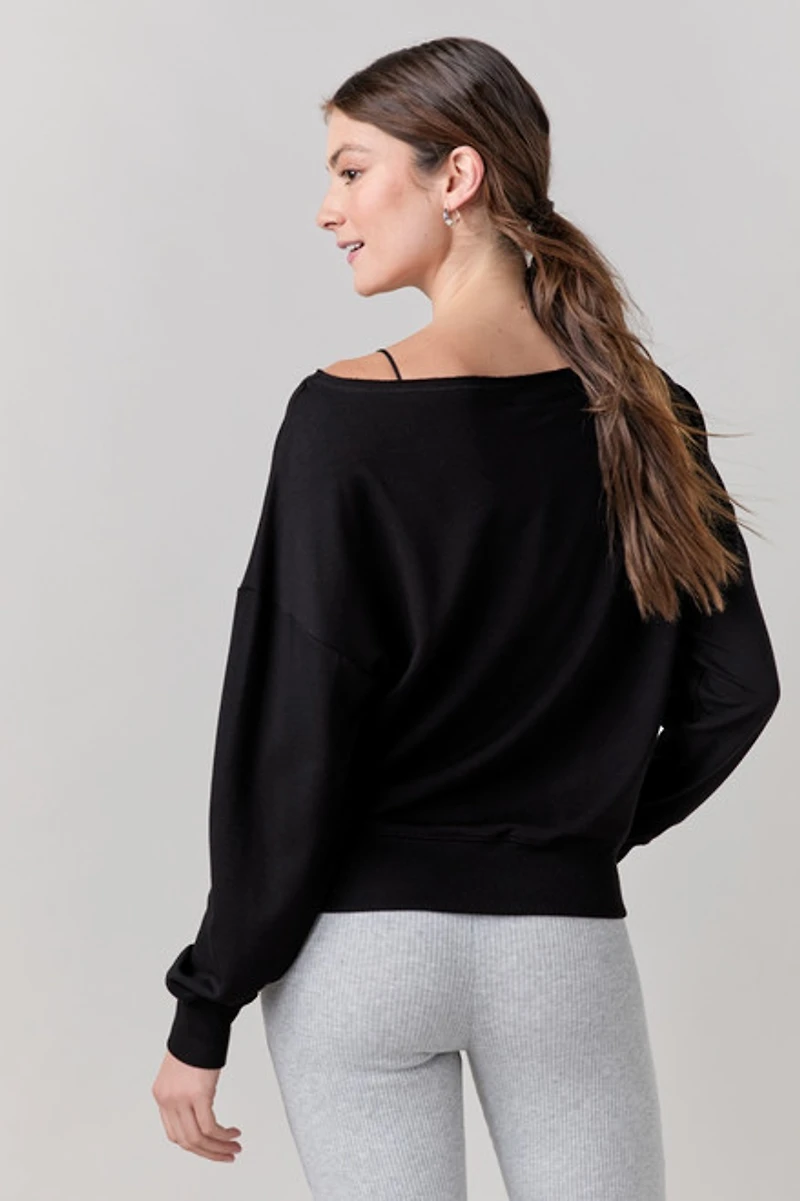 Angelina Off The Shoulder Sweatshirt