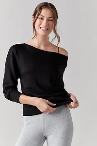 Angelina Off The Shoulder Sweatshirt