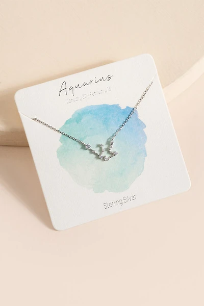 Zodiac Constellation Pendant Necklace
