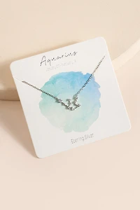 Zodiac Constellation Pendant Necklace