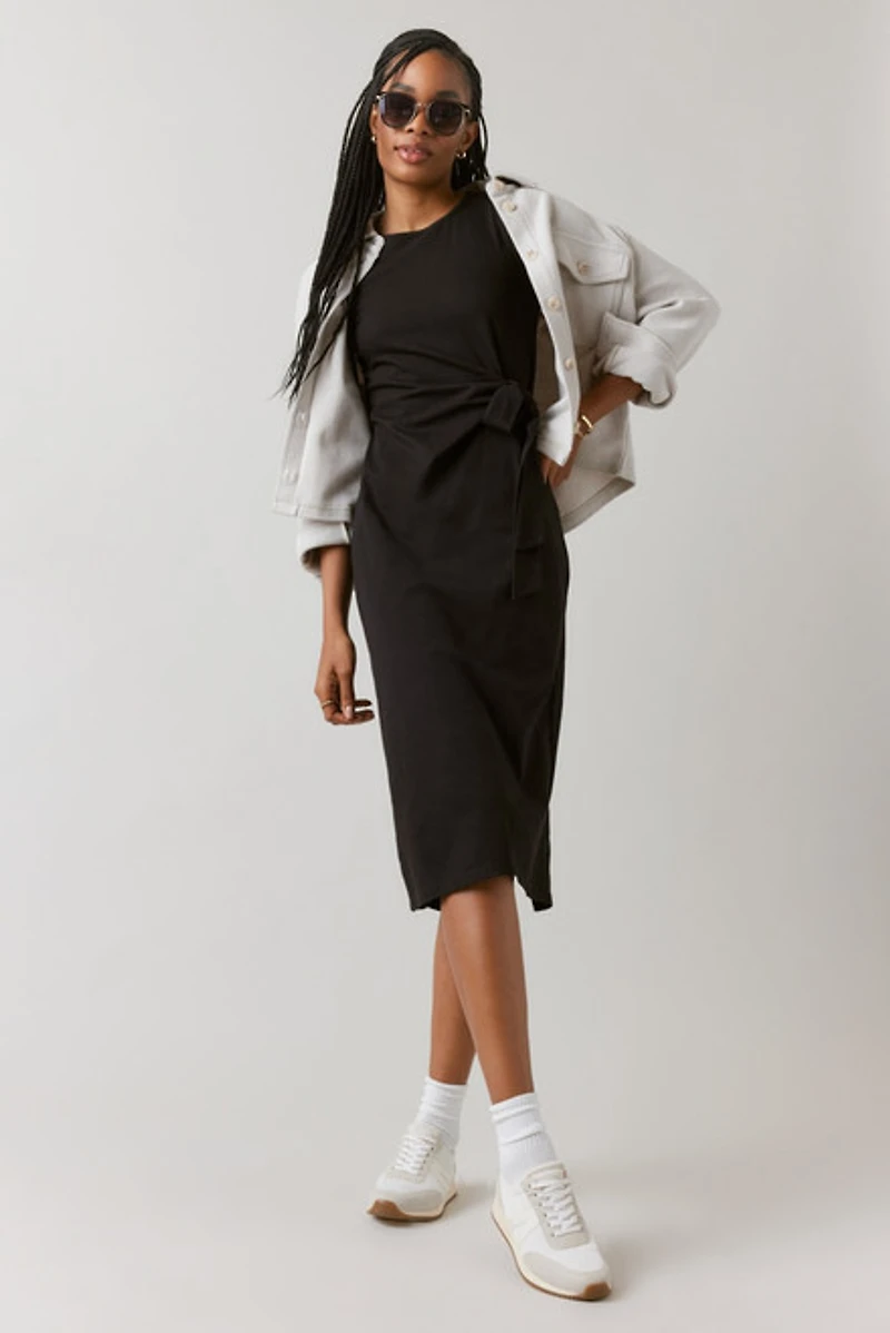 Dora Side Knot Midi Dress
