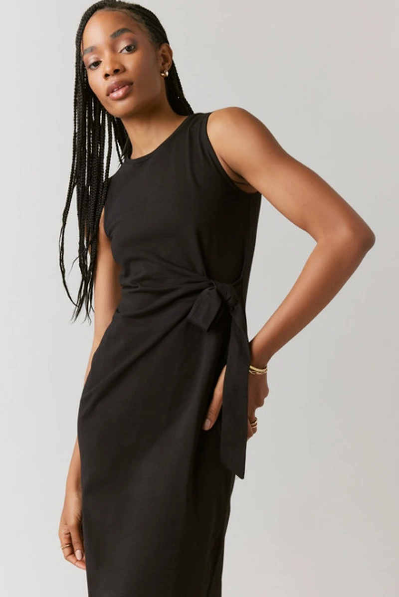 Dora Side Knot Midi Dress