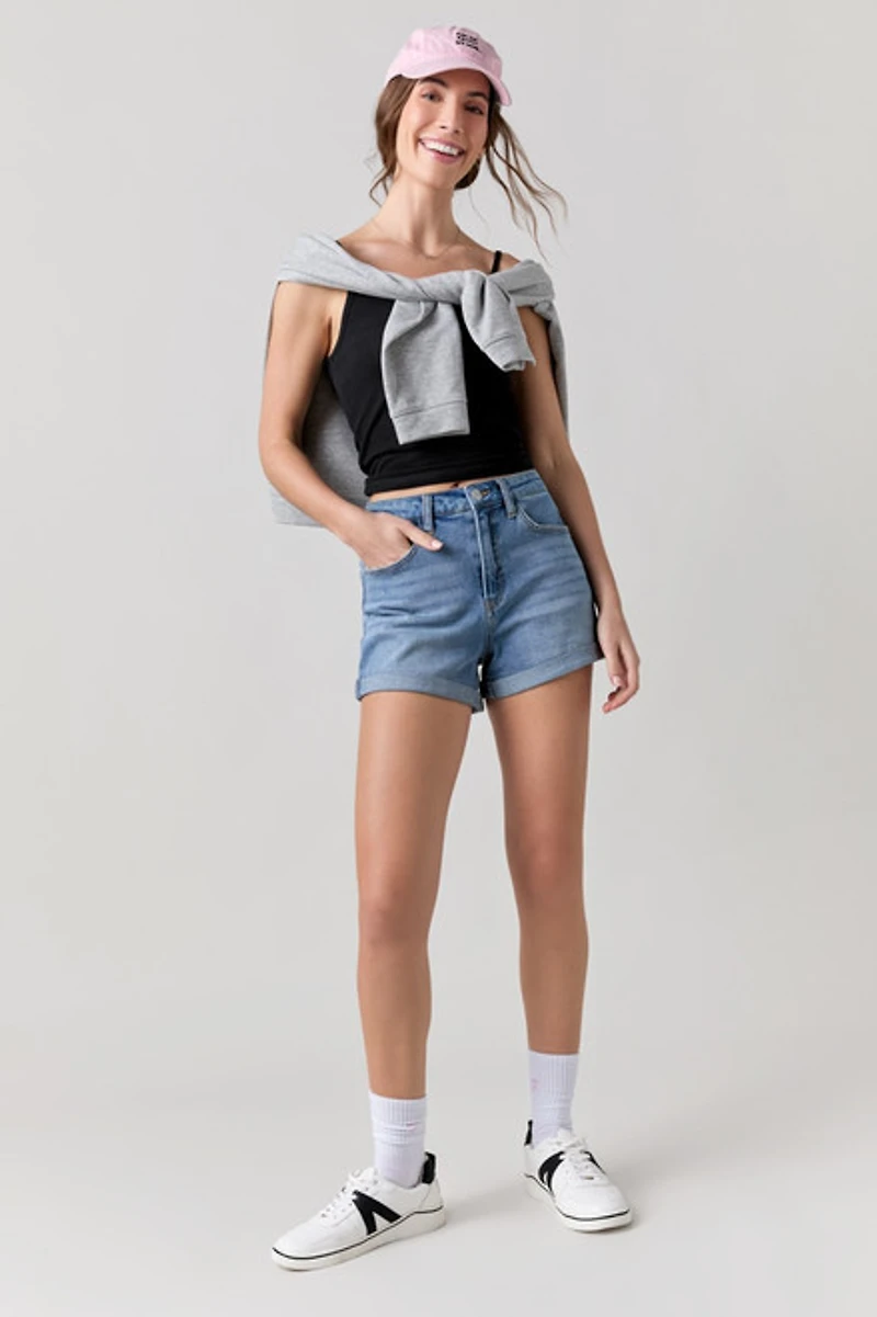 Gracie Crew Neck Slinky Tank