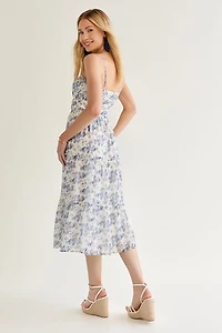 Janine Floral Emma Midi Dress