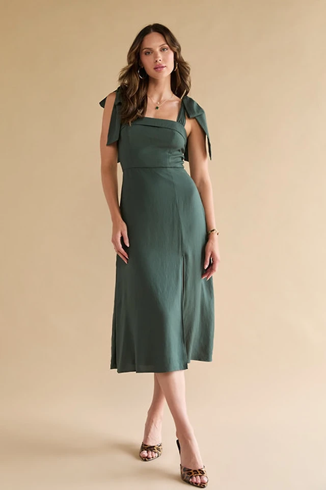 midi dresses for women floral Entro Strapless Linear Floral Pleated Midi Dress with Pockets Large