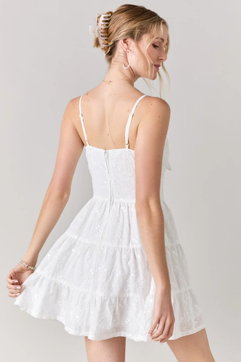 Janis Tie Front Waisted Dress