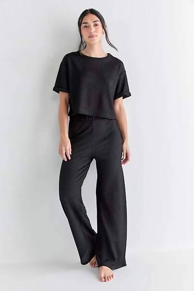 Carrie Crewneck Textured Top