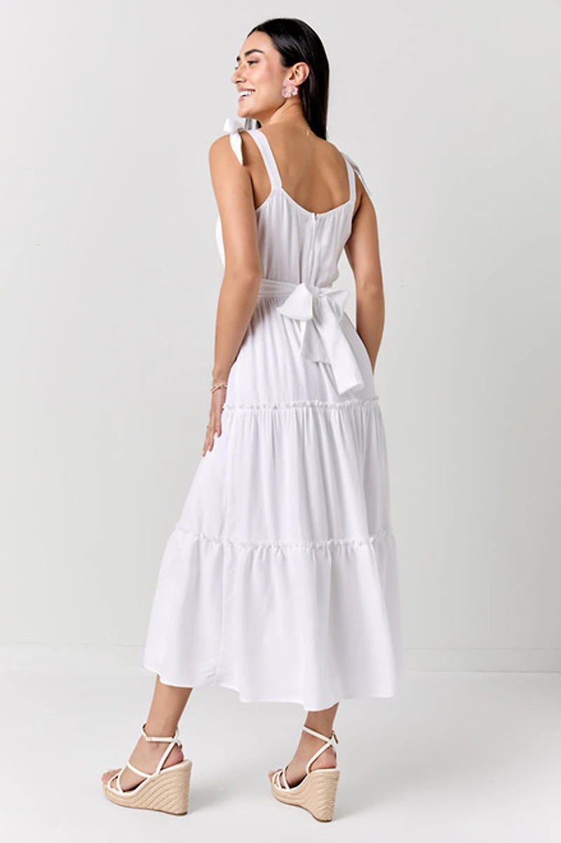 Marci Tie Strap Midi Dress