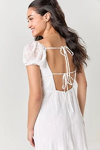 Eleanore Lace Overlay Midi Dress