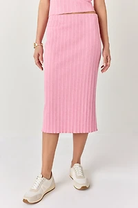 Fanny Textured Knit Midi Skirt