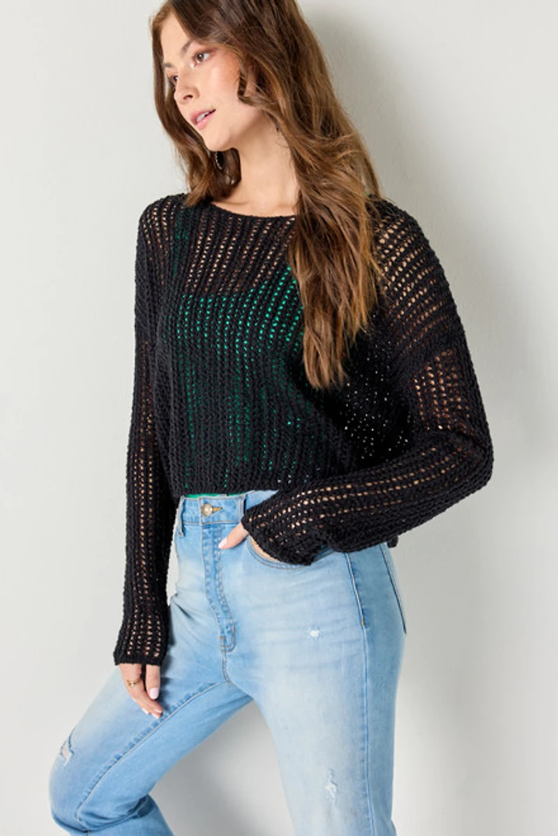 Sunny Open Gauge Bar Back Pullover
