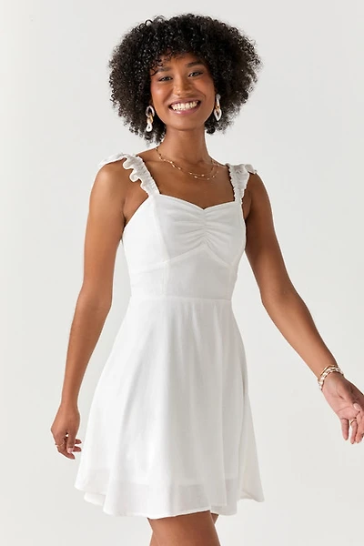 Selina Ruffle Strap Mini Dress