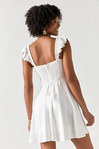 Selina Ruffle Strap Mini Dress