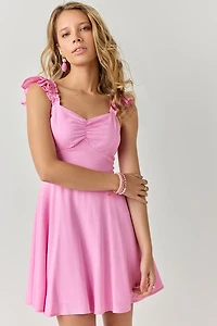 Selina Ruffle Strap Mini Dress