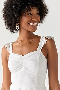 Selina Ruffle Strap Mini Dress
