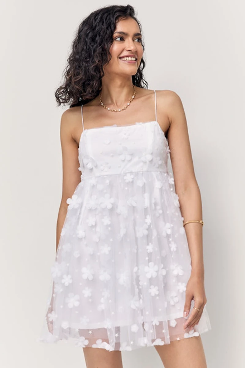 Marianne Floral Babydoll Mini Dress