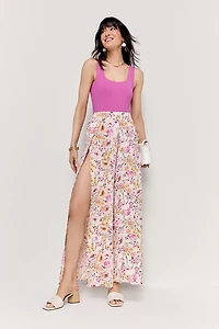 Jayne Floral Print Fluid Pants