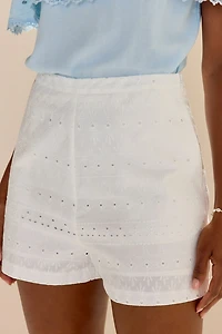 Michayla Eyelet Soft Shorts