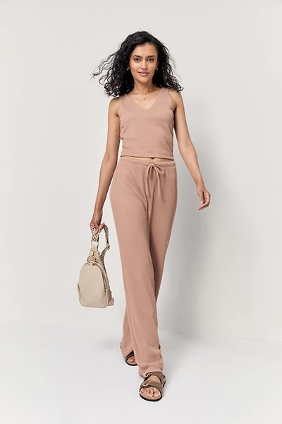 Brooke V Neck Rib Knit Top