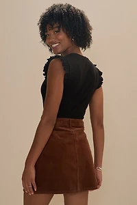 Janelle Flutter Shoulder Sleeveless Top