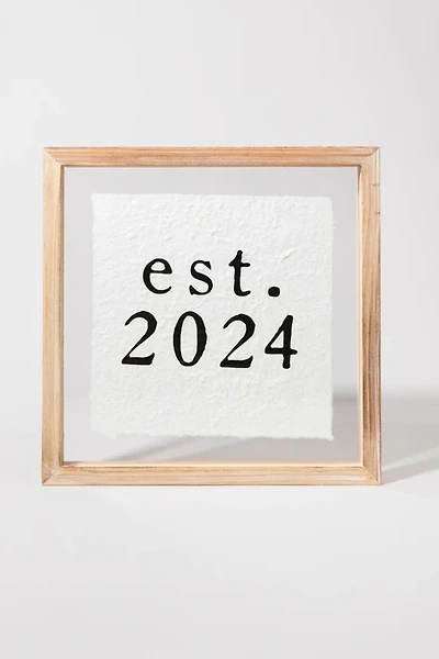 Est 2024 Wall Plaque