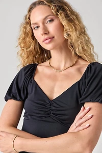 Jessie Cinch Front Cupro Mini Dress