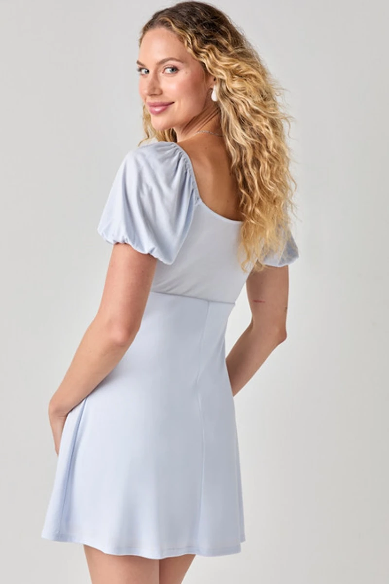 Jessie Cinch Front Cupro Mini Dress