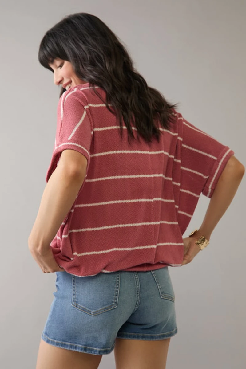 Anise Stripe Knit Tee