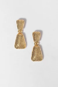 Kristine Textured Rounded Drop Earrings