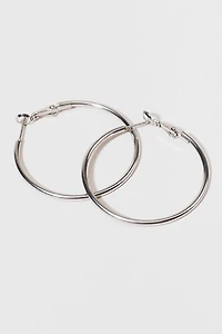 Linnaea Large Stainless Steel Hoop Earrings