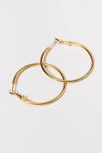 Linnaea Stainless Steel Hoop Earrings