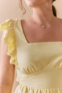 Aurelia Eyelet Bow Back Blouse