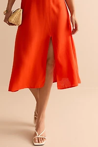 Pauline Halter Waisted Midi Dress