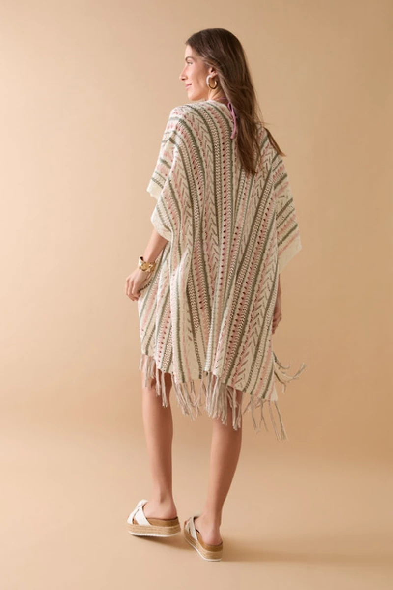 Mae Multi Striped Kimono