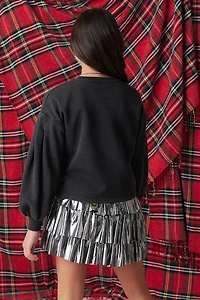 Hello Franki Crop Sweatshirt for girls