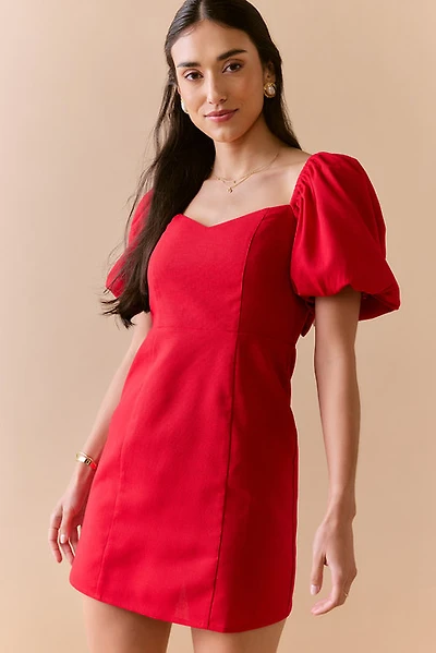 Marianna Waisted Bow Back Mini Dress
