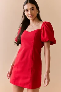Marianna Waisted Bow Back Mini Dress