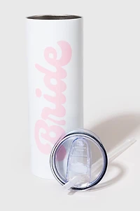 Bride Stainless Steel Skinny Tumbler White