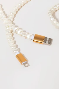 Pearl Heart 3ft Charger Cable